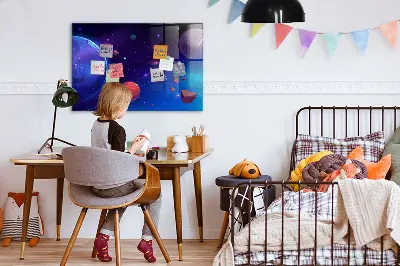 Planets and galaxy magnetic wall board