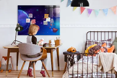 Planets and galaxy magnetic wall board
