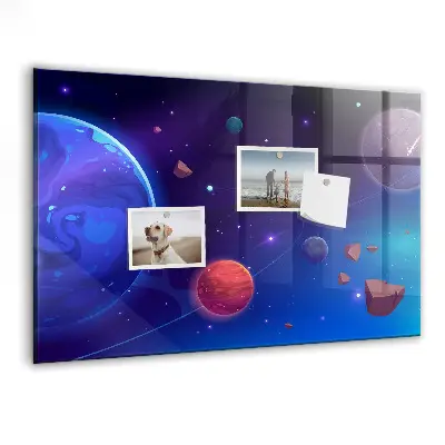 Planets and galaxy magnetic wall board