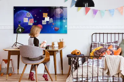 Planets and galaxy magnetic wall board