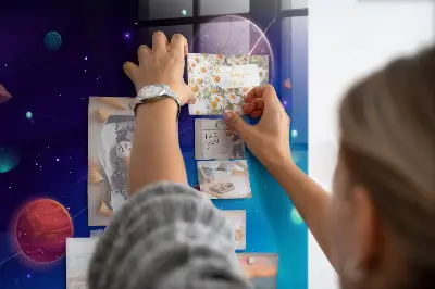 Planets and galaxy magnetic wall board