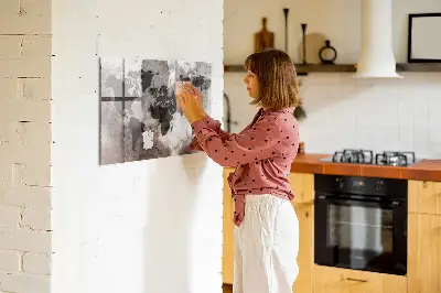 Concrete world map magnet board