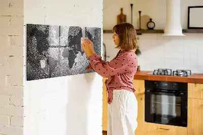 Magnetic Concrete World Map Wall Board