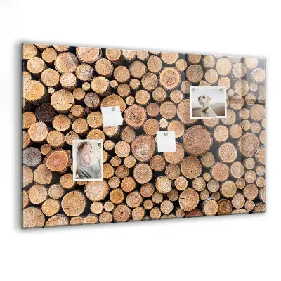 Tree Rings Magnetic Glass Dry Erase Board