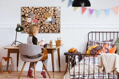 Tree Rings Magnetic Glass Dry Erase Board