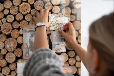 Tree Rings Magnetic Glass Dry Erase Board