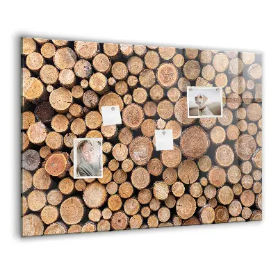 Tree Rings Magnetic Glass Dry Erase Board