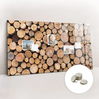 Tree Rings Magnetic Glass Dry Erase Board