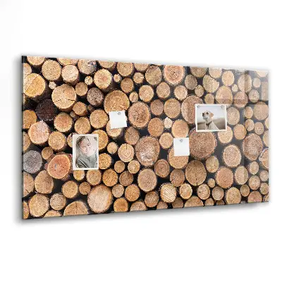 Tree Rings Magnetic Glass Dry Erase Board
