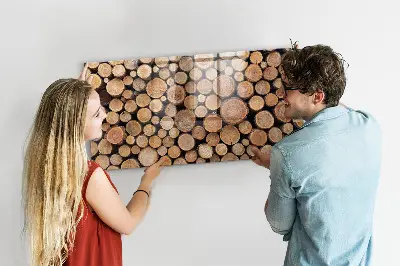 Tree Rings Magnetic Glass Dry Erase Board