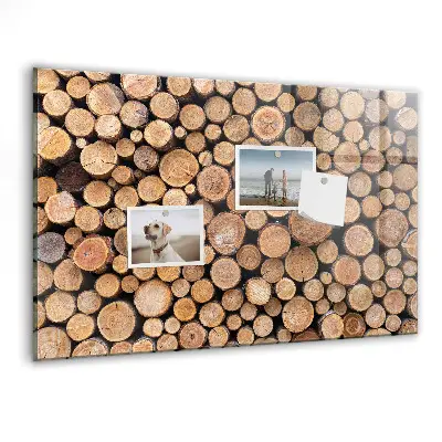 Tree Rings Magnetic Glass Dry Erase Board