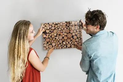 Tree Rings Magnetic Glass Dry Erase Board