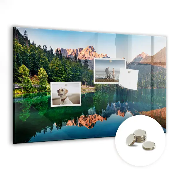 Magnet board Lake landscape