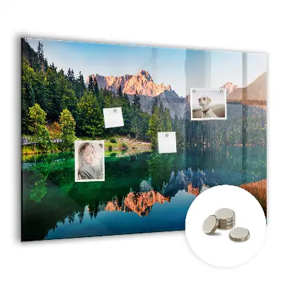 Magnet board Lake landscape