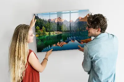 Lake landscape magnet board