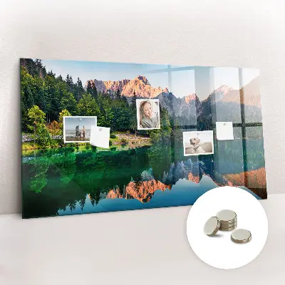 Lake landscape magnet board