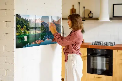 Magnet board Lake landscape