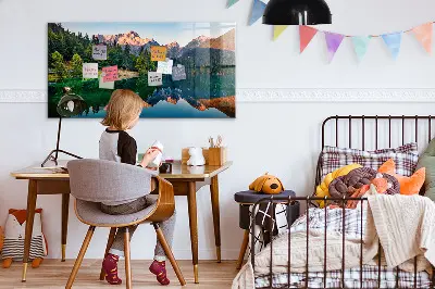 Lake landscape magnet board