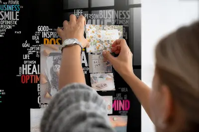 Magnetic Positive World Map Wall Board