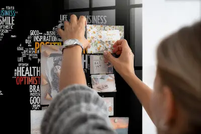 Magnetic Positive World Map Wall Board