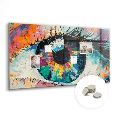 Magnet board The pupil of the human eye