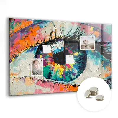 Magnet board The pupil of the human eye