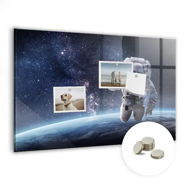 Astronaut magnetic wall board