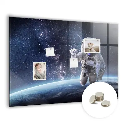 Astronaut magnetic wall board