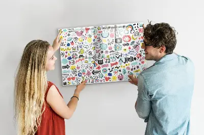 Magnetic glass dry erase board Pictures sketches