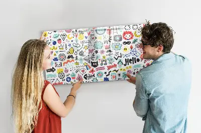 Magnetic glass dry erase board Pictures sketches
