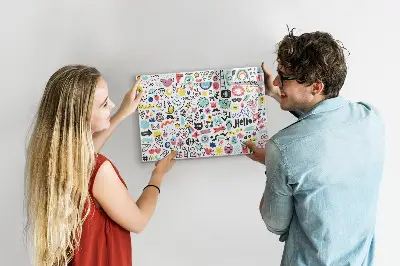 Magnetic glass dry erase board Pictures sketches