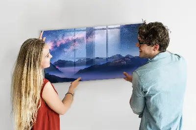 Magnetic wall board Milky Way