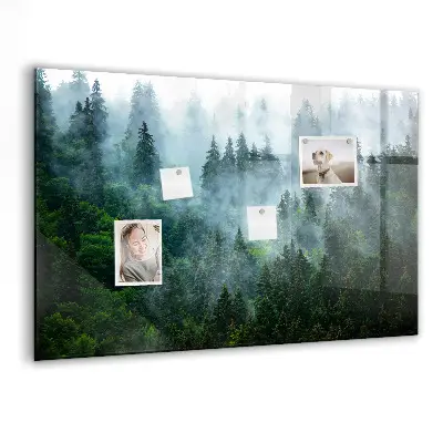Misty forest magnetic wall board