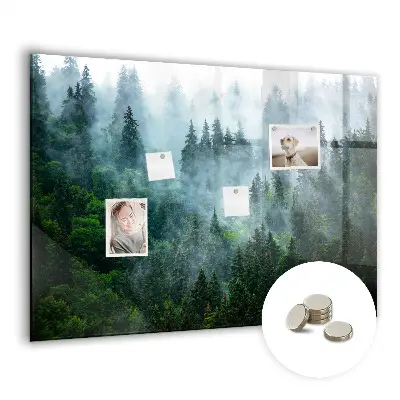 Misty forest magnetic wall board