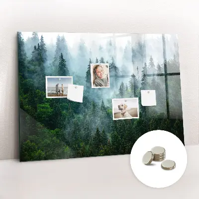 Misty forest magnetic wall board