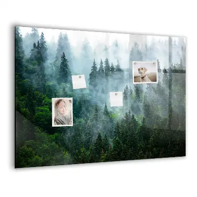 Misty forest magnetic wall board