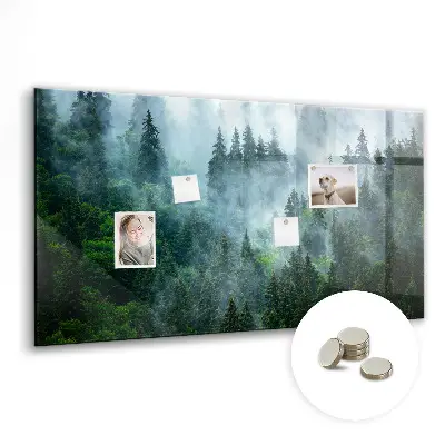 Misty forest magnetic wall board