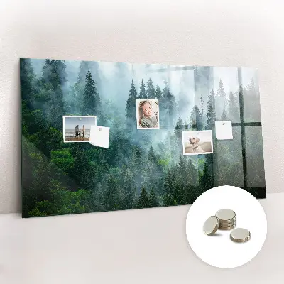 Misty forest magnetic wall board