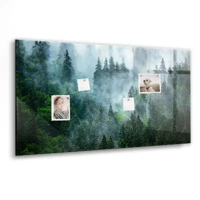 Misty forest magnetic wall board