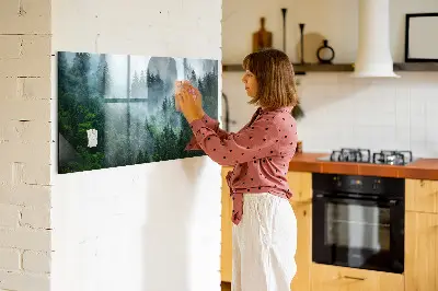 Misty forest magnetic wall board