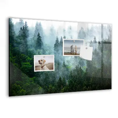 Misty forest magnetic wall board