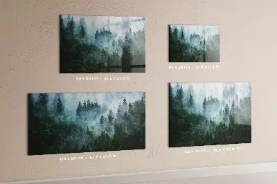 Misty forest magnetic wall board