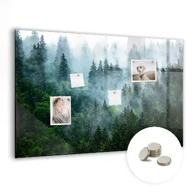 Misty forest magnetic wall board