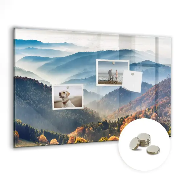 Mountain landscape magnetic board