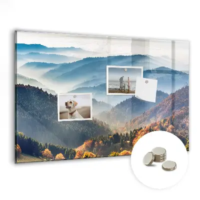 Mountain landscape magnetic board