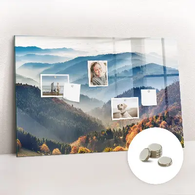 Mountain landscape magnetic board