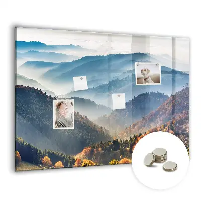 Mountain landscape magnetic board