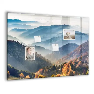 Mountain landscape magnetic board