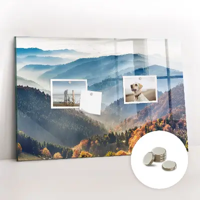 Mountain landscape magnetic board