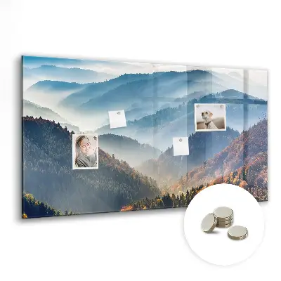 Mountain landscape magnetic board